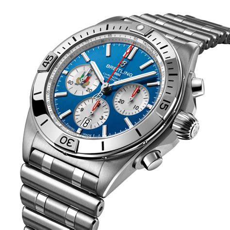 breitling chronomat b01 42 blue|breitling b01 42mm review.